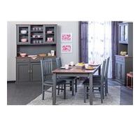 MELINA - Ensemble Séjour avec Table 160cm + 2 Vaisseliers - Altobuy Gris