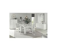 PIRALIA - Ensemble Séjour complet Aspect Marbre Blanc - Altobuy Blanc G
