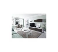 Ensemble séjour effet industriel vielli / blanc artic