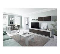 Ensemble séjour effet industriel vielli / blanc artic Blanc G