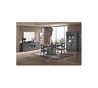 DAISY - Ensemble Séjour Table + Buffet + Vitrine -