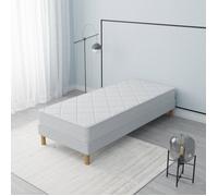 Ensemble Senso Sommier + Matelas 90x190cm | Hauteur 17cm | Mousse Polyuréthane| Tissu 100% polyester | 4 Pieds | Confort équilibré