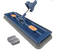 Ensemble serpillère et seau, système de seau rotatif à 360 °, système de nettoyage du sol avec drainage indépendant pour carrelage, bois dur, fenêtres