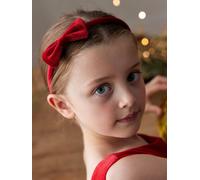 VERTBAUDET Ensemble serre-tête et chouchou en velours rouge TU