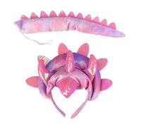Ensemble Serre-Tête Et Queue Tricératops Accessoires De Déguisement