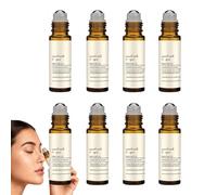 Ensemble sérum et rouleaux anti-rides 10s, essence de rouleau de refroidissement en acier inoxydable, traitement anti-rides botanique, essence 10s double fonction, sérum ciblant les ridules (8PCS)