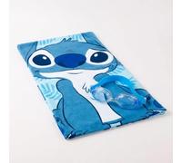 Ensemble Serviette et Lunettes de Natation Stitch pour garçons et Filles - Kit Piscine Enfant avec Serviette absorbante et Lunettes de Natation polyvalentes, Pack été