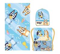 Ensemble serviette, sac de sport et casquette - Bluey - Bleu - Enfant - Printemps/Été - Décontracté 53 cm