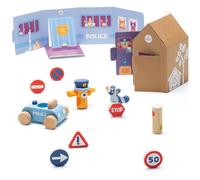 Ensemble Seviland bois & carton Poste de Police 12 pièces Sevi 1831®