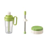 Ensemble shaker à boisson portable pour fruits et liquides, convient pour le voyage, la salle de sport et la cuisine, shaker fermé en élastomère