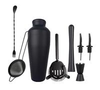 Ensemble Shaker à Cocktail - Mélangeur en Acier Inoxydable, Outils de Bar de Barman, kit Ergonomique de préparation de Boissons 13,4 x 6,9 x 4,7 Pouces | Essentiels de Cocktail à Domicile, Accessoire