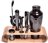 Ensemble Shaker à Cocktails de 53 cl, Shaker à Martini en Acier Inoxydable, cuillère à mélanger, Pilon, doseur, Bec verseur, ustensiles de Bar Professionnels