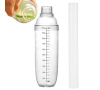 Ensemble shaker de bar - Shaker à cocktail durable avec marteau citron, bouteille Shakr graduée transparente et passoire | Tasse à mélanger polyvalente pour cuisine, bar, fêtes, mariages, événements