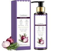 Ensemble shampoing et après-shampoing Oignon et Romarin (après-shampoing) | Huile capillaire au romarin nourrissante naturelle, soin capillaire hydratant quotidien doux pour tous les types de cheveux