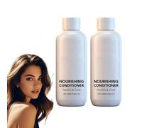 Ensemble shampooing volumisant et revitalisant nourrissant pour cheveux fins - Duo de soins capillaires épaississant et augmentant le volume - pour les cheveux raides ou ondulés, 100 ml (2 bouteilles)