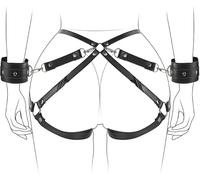 Ensemble Shopping pour Femmes avec Bretelles réglables en PU Noir B - D - S - M