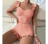 Ensemble short de pyjama coupe décontractée avec haut sans manches pour une