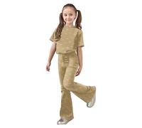 Ensemble Short Enfant GarçOn- Ensemble DéContracté Filles Haut à Manches Courtes avec NœUd Papillon Et Pantalon Long Deux PièCes Confortables Jouer