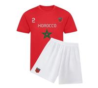 Ensemble short et maillot de foot Maroc enfant - Blanc 5-6 ans