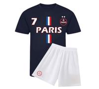 Ensemble short et maillot - Paris - Bleu blanc - Anti-transpirant - 3 à 13 ans 5-6 ans