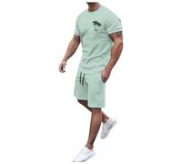 Ensemble Short Homme Vetement Homme Pas Cher Tee Shirt Imprimé Sport Hommes Sportswear Combinaison 2 Pièces Ensemble Hommes Emsemble Survêtement Blanc Mode