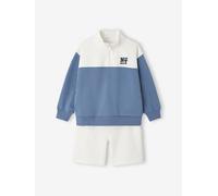 Ensemble short sweat garçon bleu moyen 10A