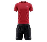 Emporio Armani Ea7, Homme, Sport, Rouge, Taille: M Ventus7 Ensemble T-shirt et Short de Voyage