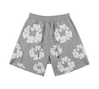 Ensemble Short Tee Shirt Homme, Ensemble Homme Ete Coton Vetement Mode Grande Taille DéContracté Haut Et Short De SurvêTement Fleurs Sweatshirt Unisexe Confortable