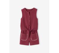 VERTBAUDET Ensemble short top fille gaze coton terracotta 12A