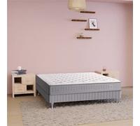 Ensemble matelas sommier 140 x 190 SIMMONS Hauteur 23 cm - Ressorts ensachés Sensoft - Fabriqué en France - SW1