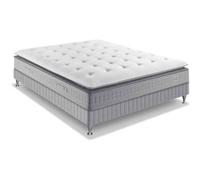 Ensemble Simmons 651 ressorts ensachés surmatelas intégré SW5 - 140x190 Blanc