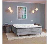 Ensemble Simmons 651 ressorts ensachés + surmatelas intégré SW5 - 140x190 G