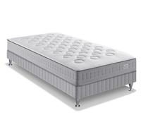 Simmons Ensemble matelas + sommier SW1 90x190 H23 cm Ressorts ensachés Sensoft Fabriqué en France