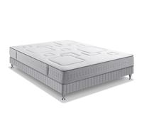 Simmons Ensemble matelas + sommier SW3 140x190 H25 cm Ressorts ensachés Sensoft Fabriqué en France