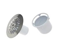Ensemble siphon pour bonde de douche - NICOLL - 0411512 - Diam. 90 mm - Plastique - Blanc