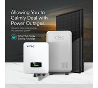 Ensemble solaire PV - 410W panneau solaire mono + 6kW onduleur hybride monophasé + 5.12kW batterie murale