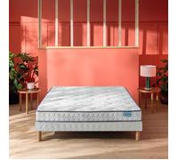 Ensemble sommier et matelas 140x190 cm latex ferme Merinos Happy Lit