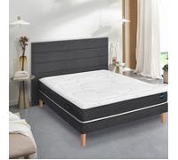 Ensemble sommier et matelas 140x190 cm mousse ferme Bultex Smart Repair