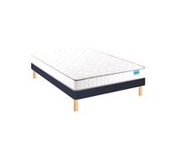 Ensemble sommier et matelas 140x190 cm mousse HD et mémoire de forme très ferme Chill Bed
