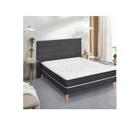 Ensemble sommier et matelas 160x200 cm mousse ferme Smart Repair