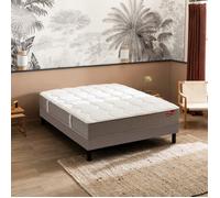 Ensemble sommier et matelas 160x200 cm ressorts ensachés et mémoire de forme ferme Epeda Destination