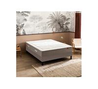 Ensemble matelas ressorts Échappée, sommier Escale Ferme, pieds - Epeda - 160x200