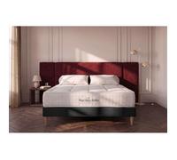 Ensemble Balmoral 140 x 190 cm sommier KIT noir - 24cm - Mmoire de forme - Enveloppant - Sommier kit Noir