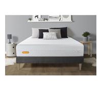 Ensemble sommier matelas 140x190 Memo bio Mémoire de forme - 26 cm - Equilibré - sommier kit gris