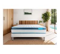 Ensemble sommier matelas 160x200 BodyFit Mémoire de forme - 24 cm - Ferme - sommier kit gris - BODY CARE