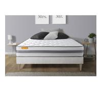 Ensemble sommier matelas 160x200 Memo Spring Ressorts ensachés et mémoire de forme - Ferme