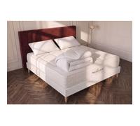 Ensemble sommier matelas 180x200 Balmoral Mémoire de forme - 24 cm - Ferme - sommier kit blanc