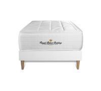 Ensemble sommier matelas 90x190 - Royal Palace Bedding - Windsor - Mémoire de forme - Ressorts ensachés - 26 cm