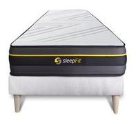Sleepfit Ensemble sommier + Matelas Active à mémoire de Forme 90x200 | Epaisseur : 24 cm | Confort : Ferme