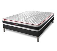 Ensemble sommier + Matelas Energy Ressorts ensachés et mémoire de Forme 140x200 | Epaisseur : 22 cm | Confort : Ferme